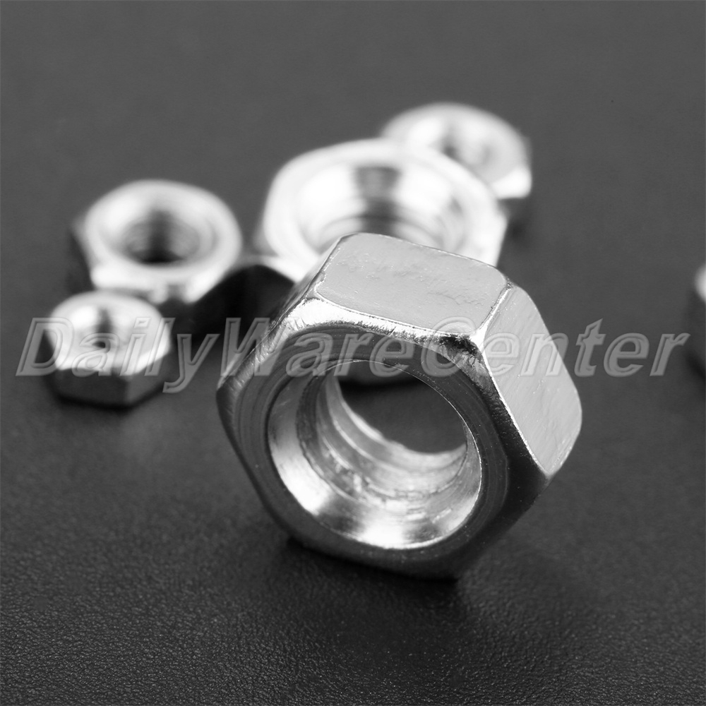 Color : Black, Size : M5 50PCS YJZG M2 M2.5 M3 M4 M5 M6 M8 M10 M12 PA66 Nylon Hex Nut Hexagon Plastic Hex Nuts